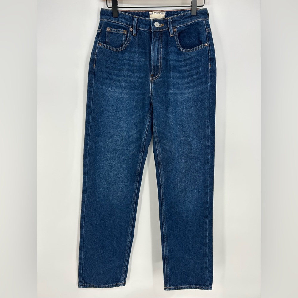 We the Free Pacifica High Rise Slim Straight‎ Jeans Dark Wash- Size 27